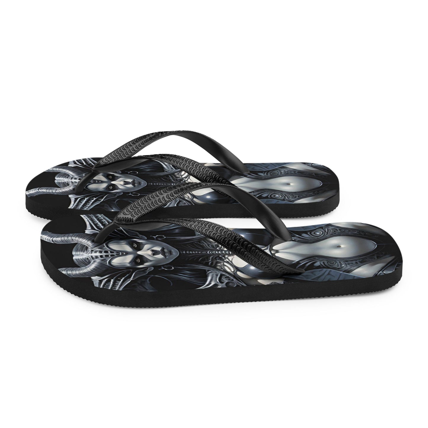 Sexy Dark Succubus Gothic Flip Flops