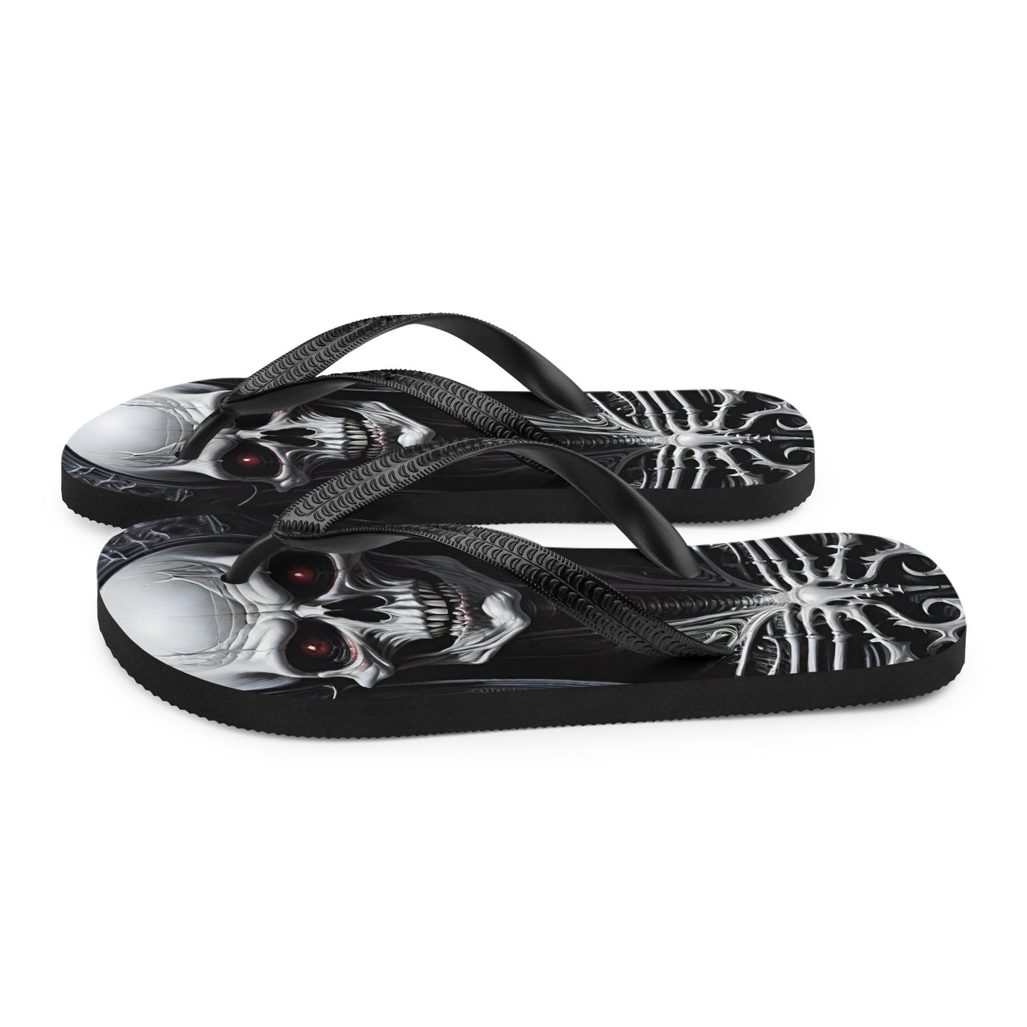 Metal Vampire Corpse 4 Gothic Flip Flops