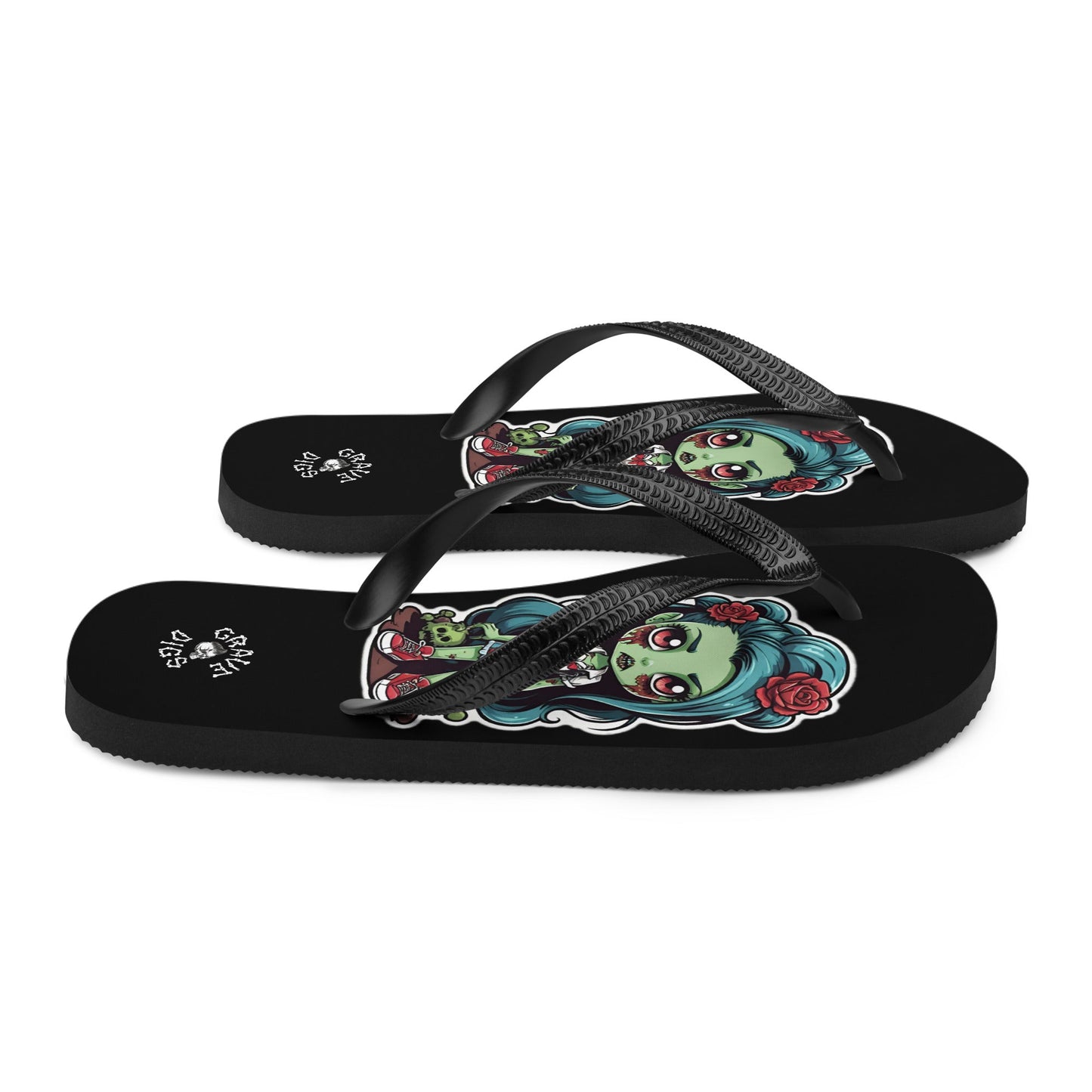 Grave Digs Zombie Girl Flip Flops