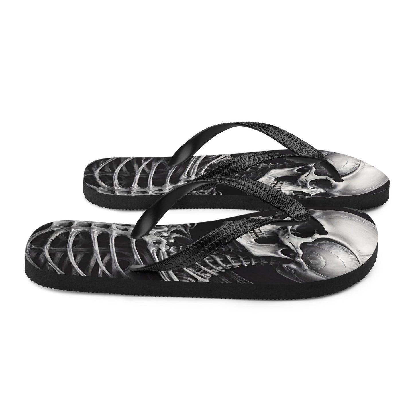 Twisted Skeleton 1 Flip Flops