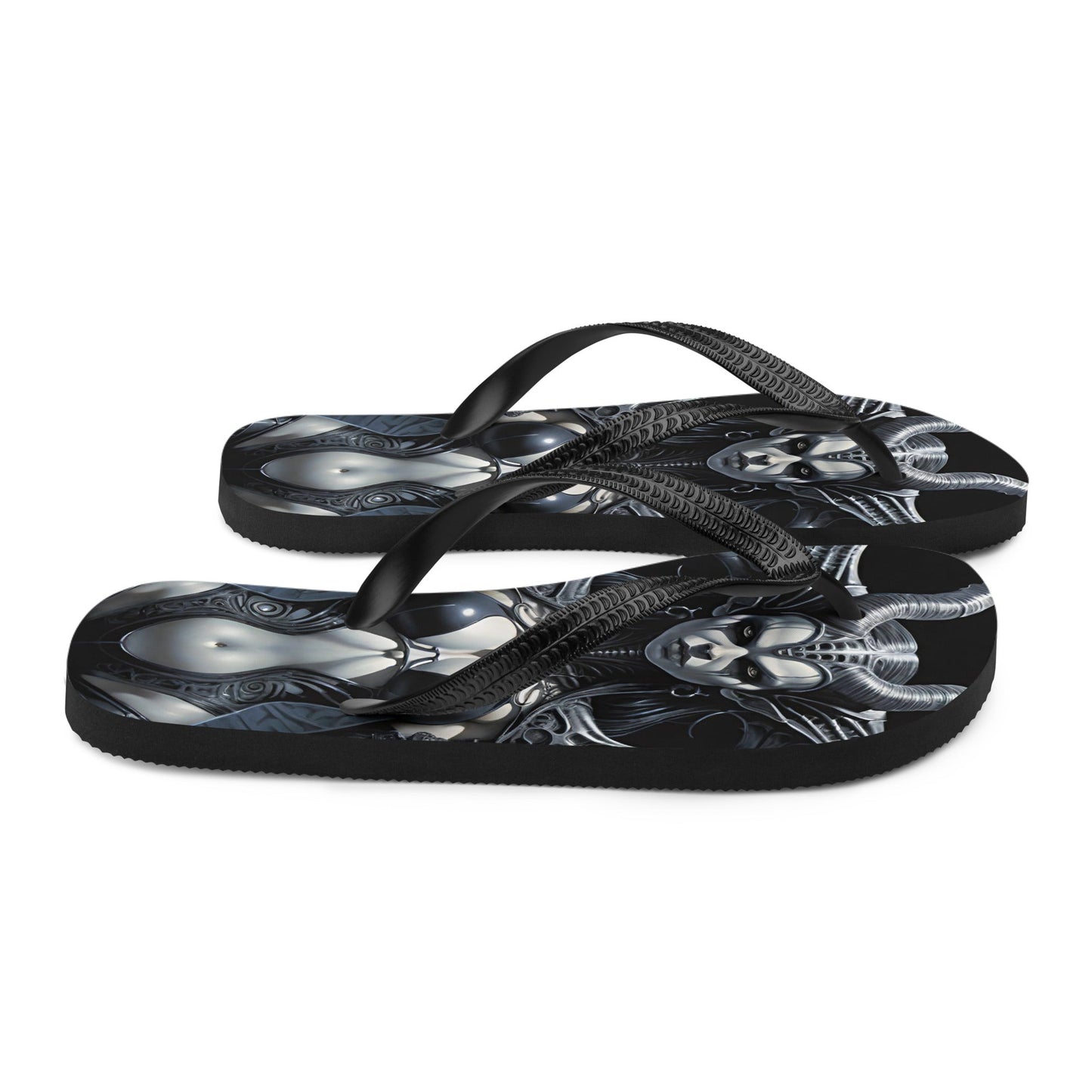Sexy Dark Succubus Gothic Flip Flops