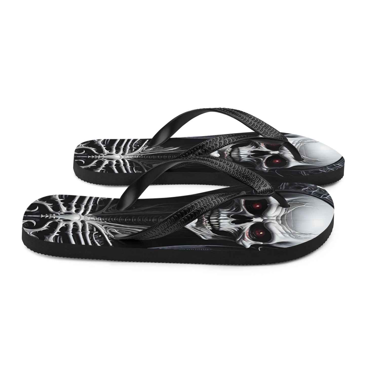 Metal Vampire Corpse 4 Gothic Flip Flops