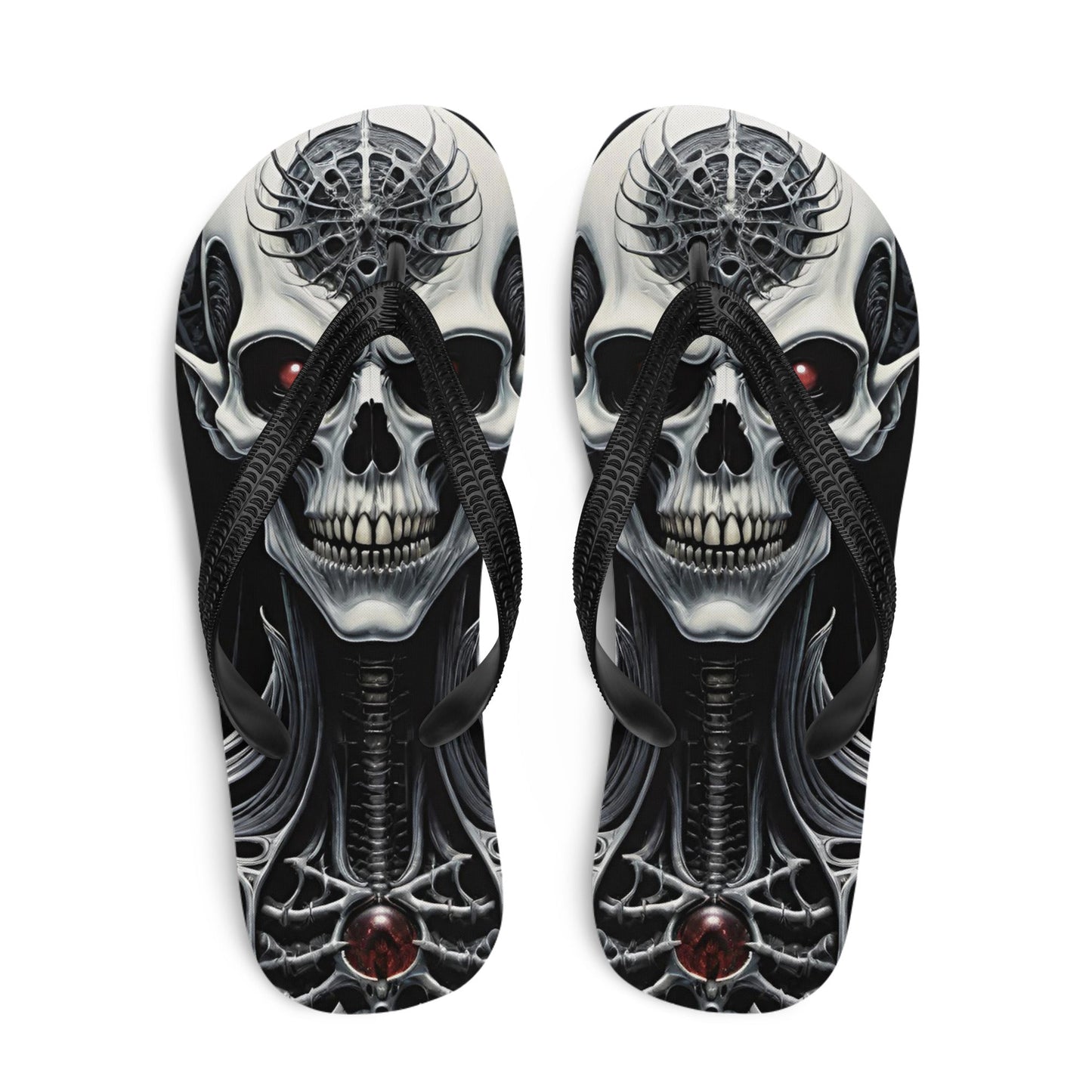 Metal Vampire Corpse 6 Gothic Flip Flops