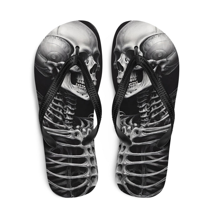 Twisted Skeleton 1 Flip Flops
