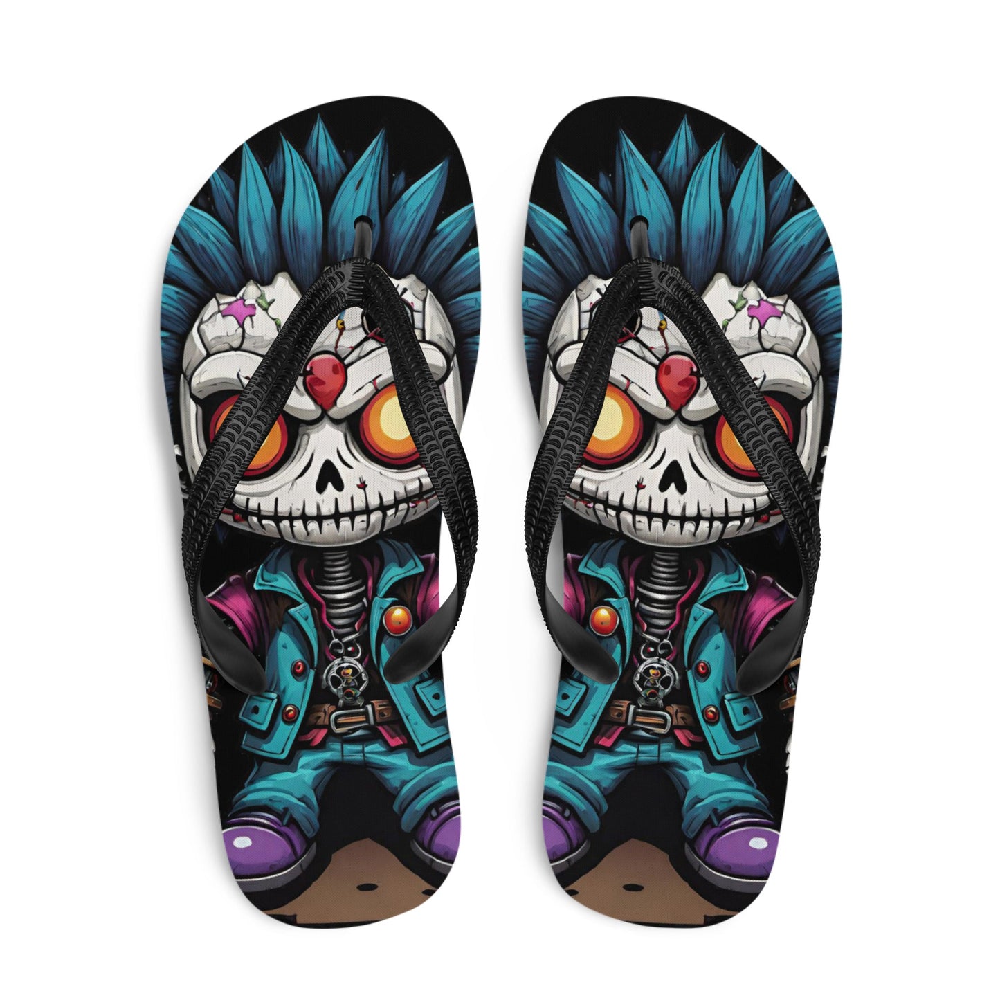 Voodoo Doll Punk Flip Flops