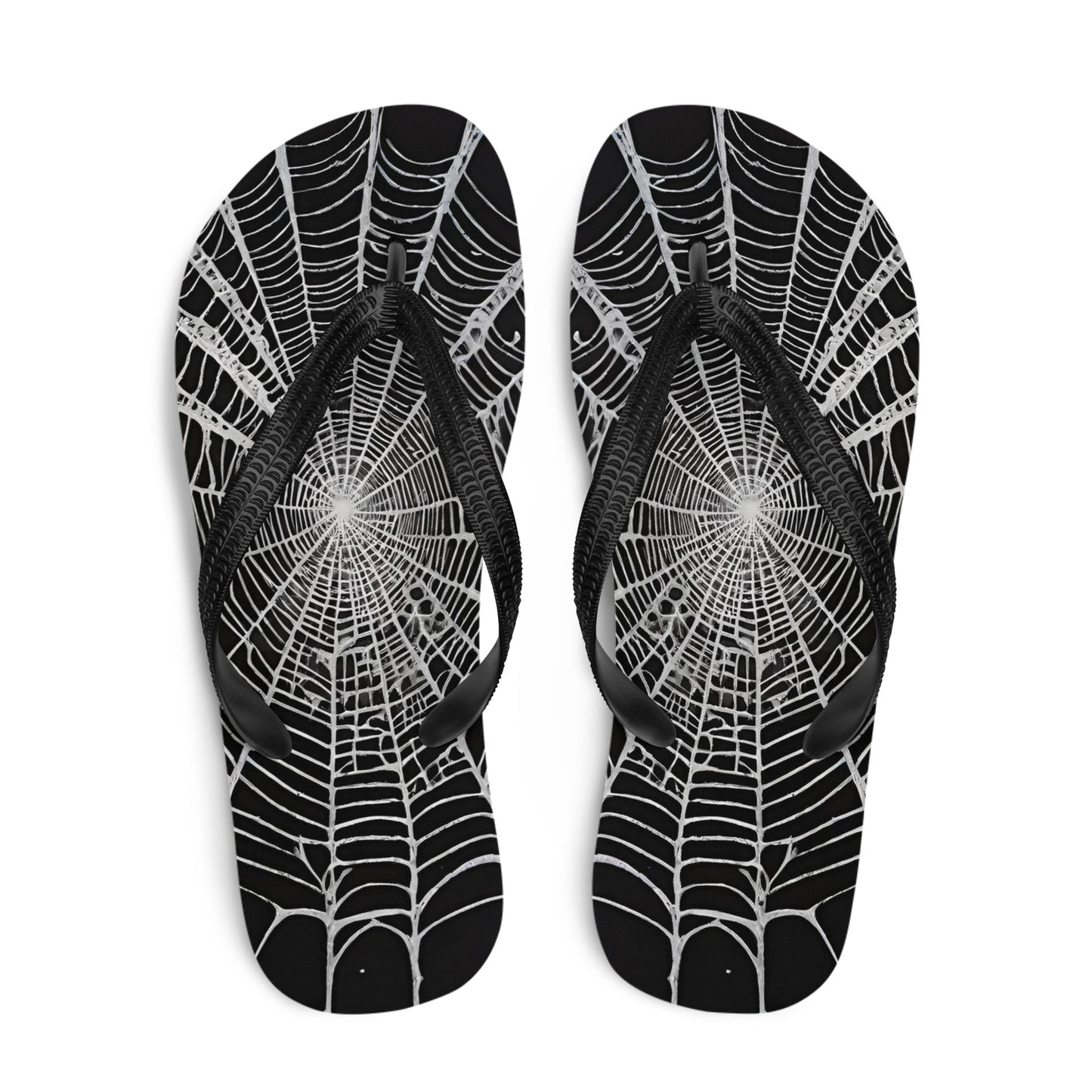 Spider Web Flip Flops
