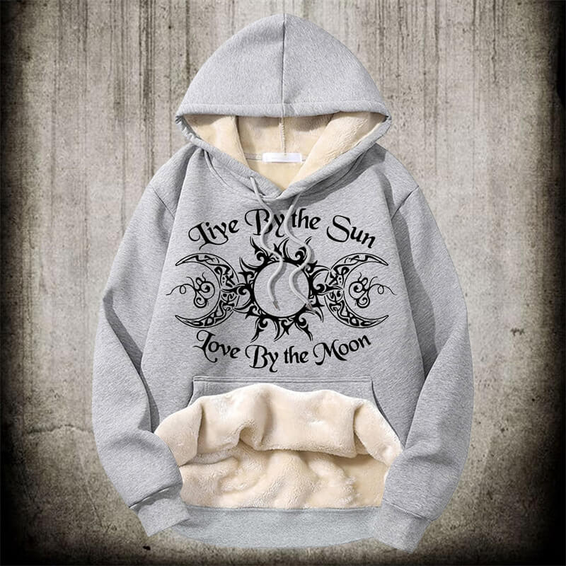 Triple Goddess Witch Polyester Fleece Hoodie