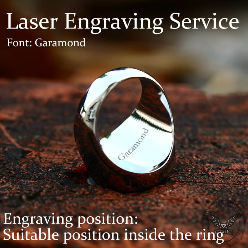 Vegvisir Celtic Knot Stainless Steel Ring