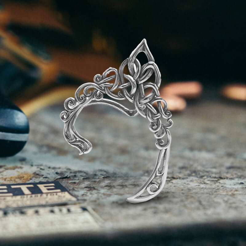 Vintage Knot Stainless Steel Elf Ear Cuff