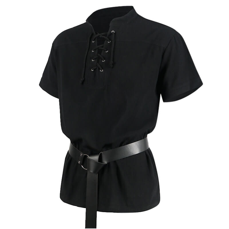 Vintage Medieval Strapped Warrior Belt Shirt
