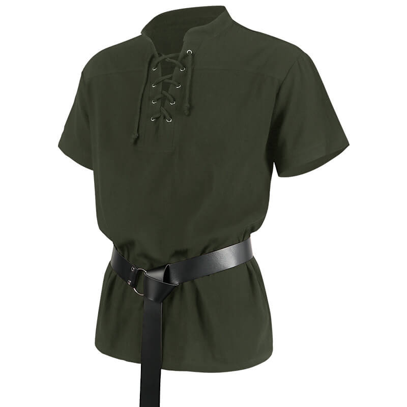 Vintage Medieval Strapped Warrior Belt Shirt