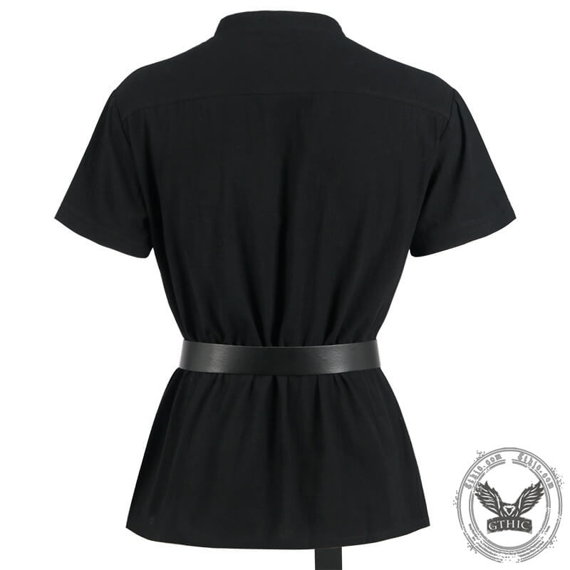 Vintage Medieval Strapped Warrior Belt Shirt