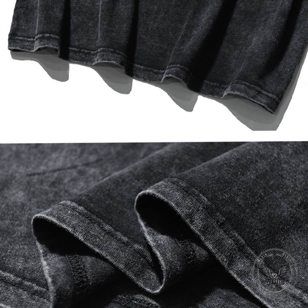 Tattoos Are Trashy Skull Rose Vintage Washed T-shirt