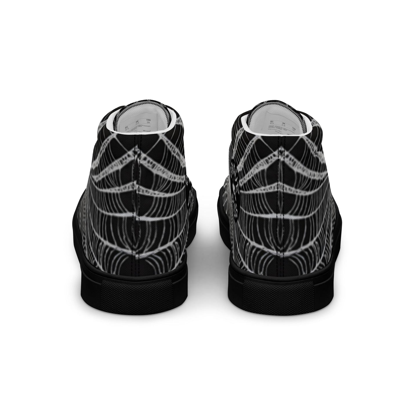 Spider Web Women’s High Top Canvas Shoes