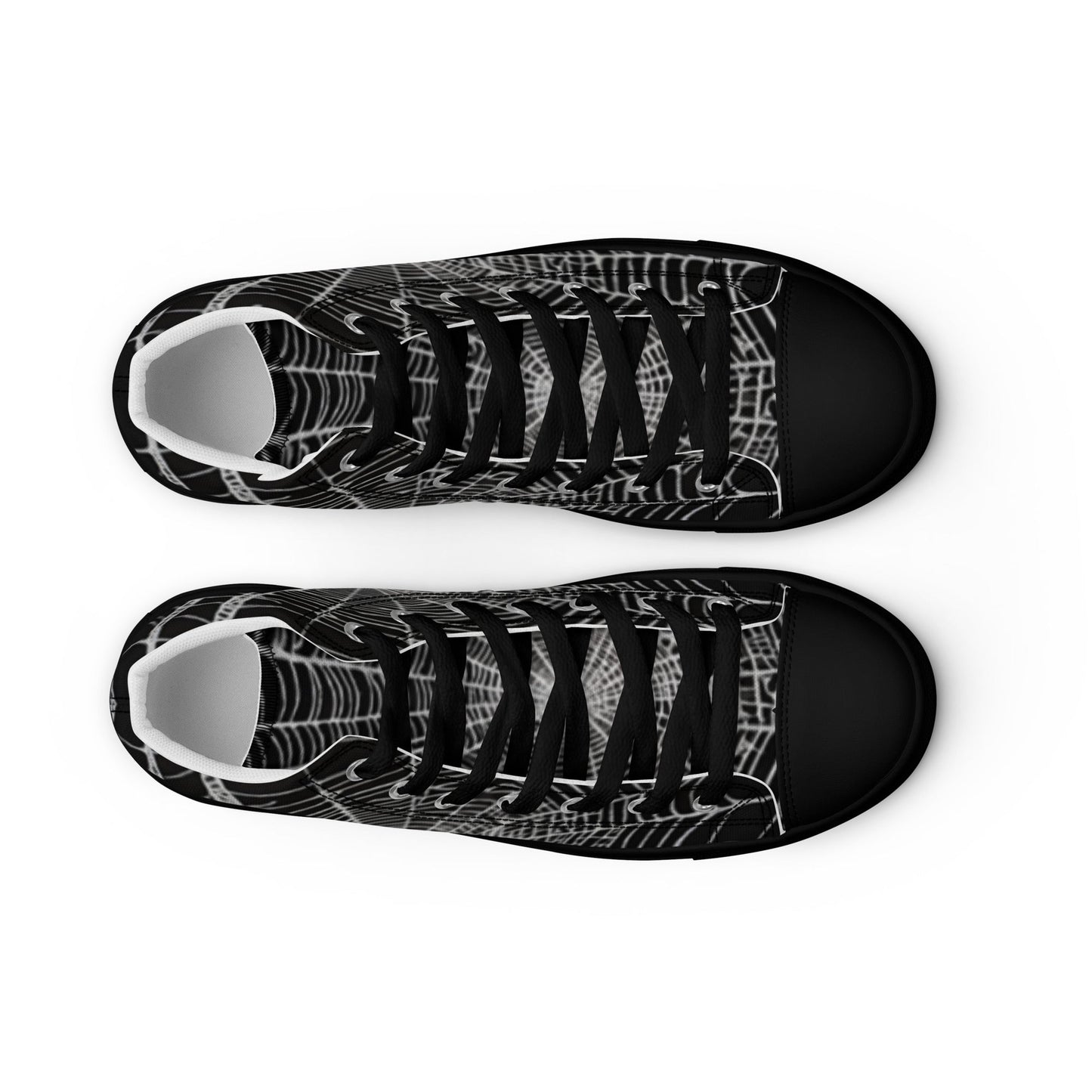 Spider Web Women’s High Top Canvas Shoes