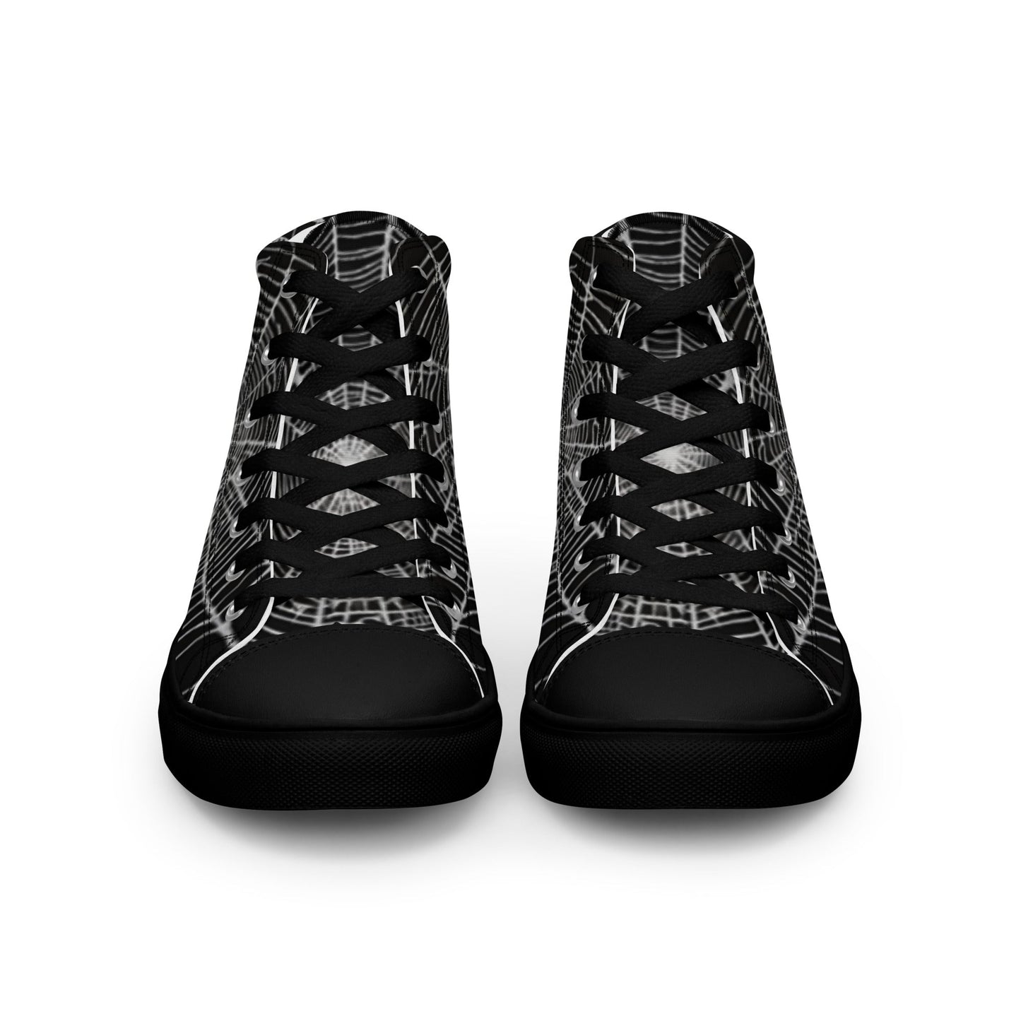 Spider Web Women’s High Top Canvas Shoes