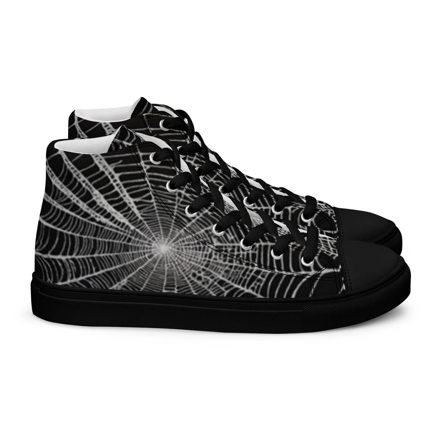 Spider Web Women’s High Top Canvas Shoes