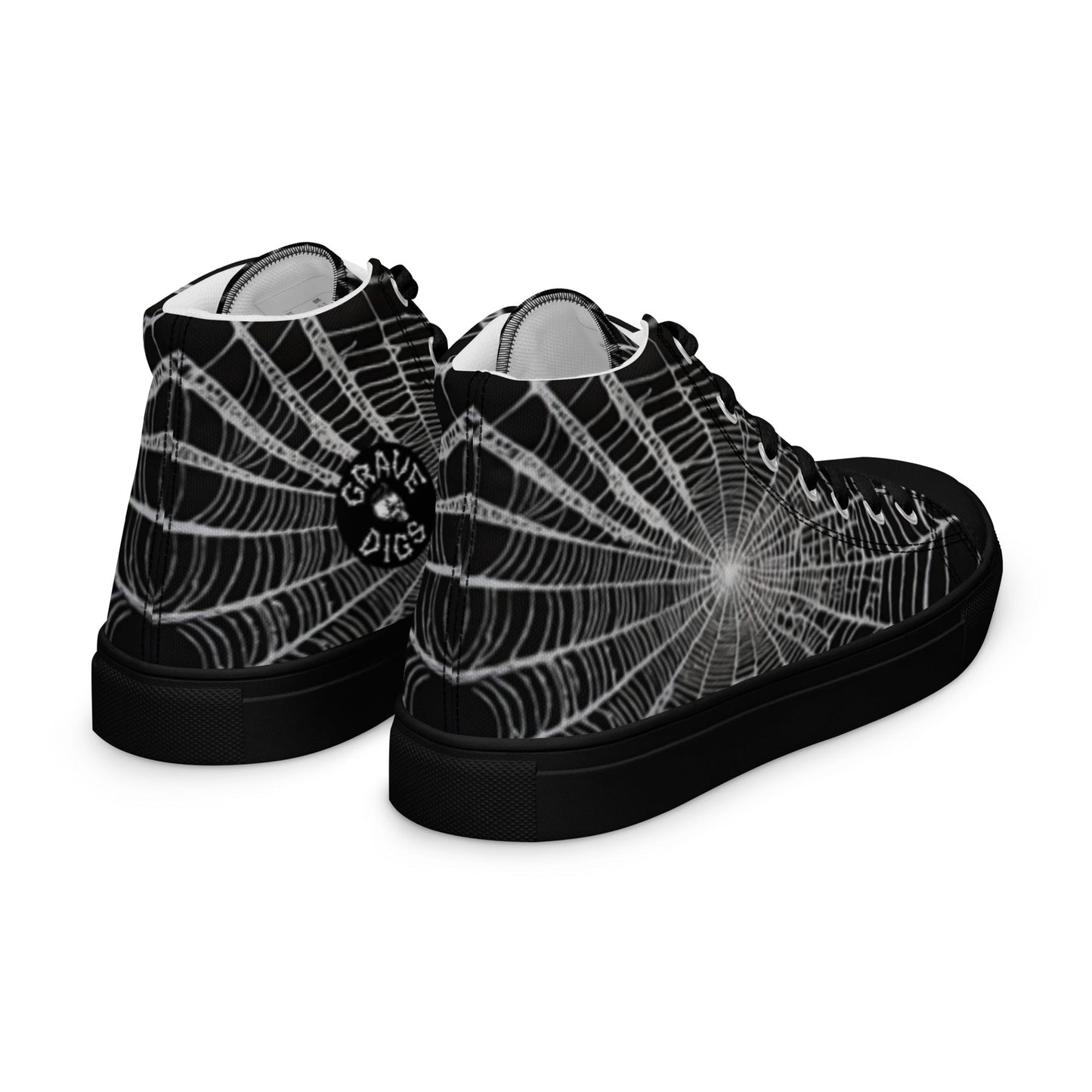 Spider Web Women’s High Top Canvas Shoes